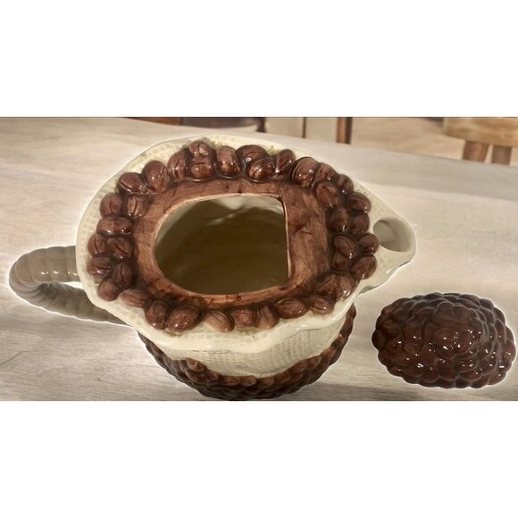 Potpourri Designs Ceramic Figural Coffee Beans Teapot - Picture 7 of 8